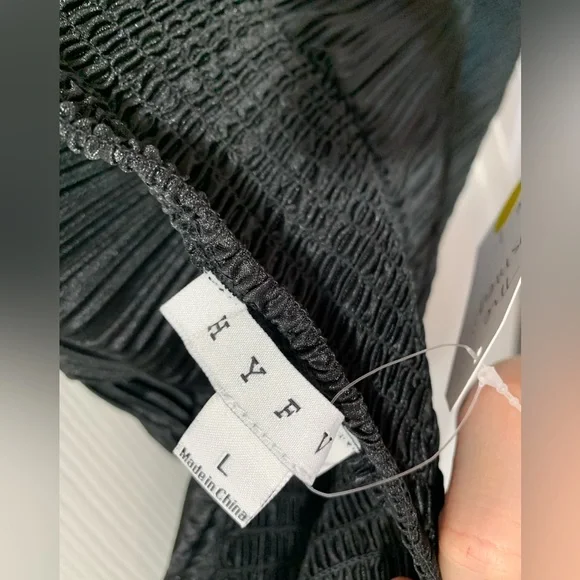 HYFVE Black Strapless Pleated Maxi Dress - Picture 6 of 8